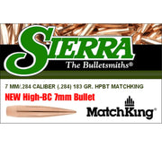 SIERRA 7mm HPBT Match 183gr Projectiles